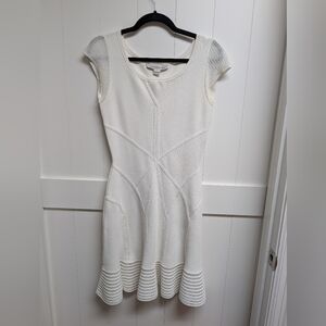 Diane Von Furstenberg White Mini Dress